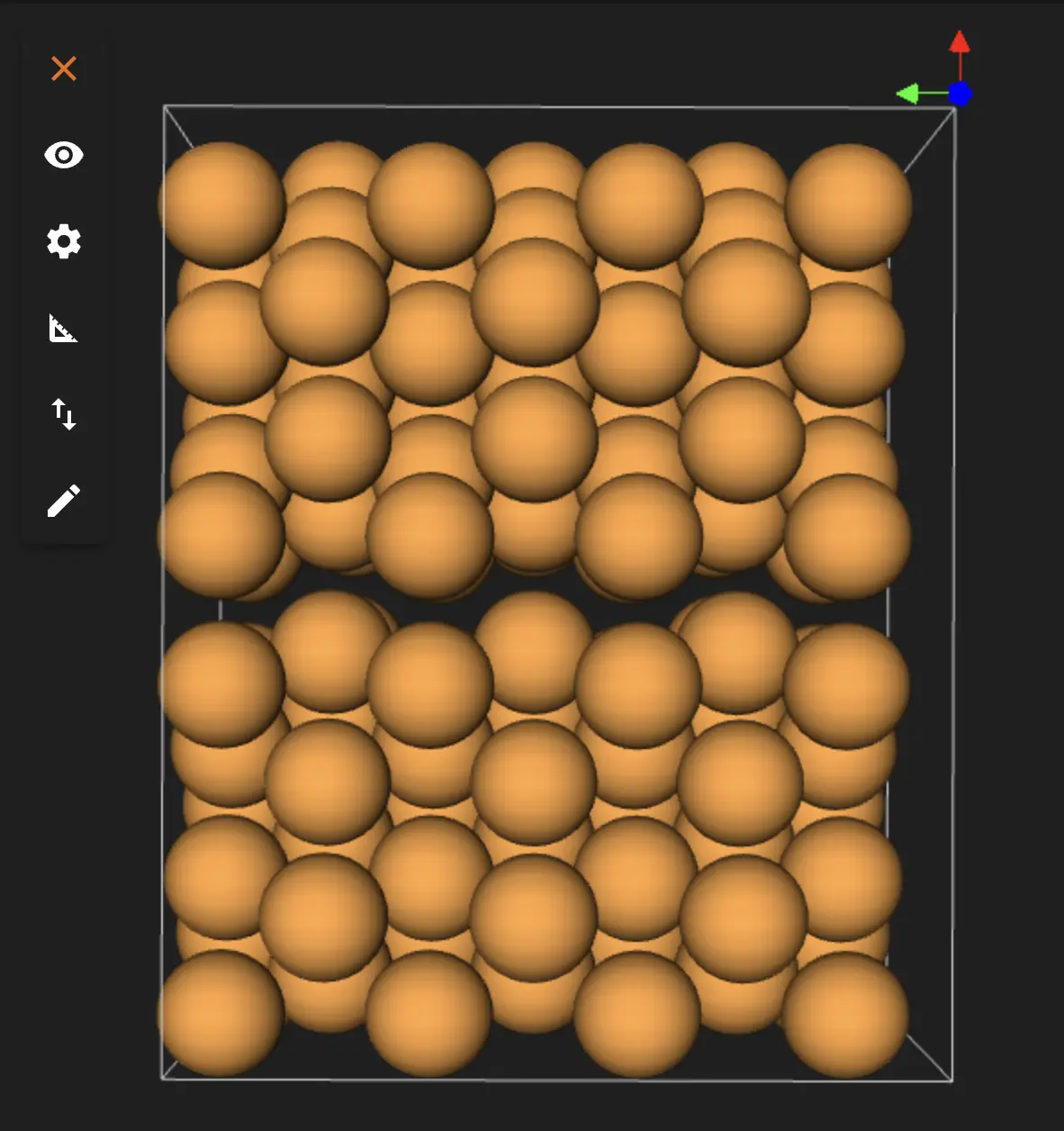 Final Copper Grain Boundary, XZ view Final Material (XZ)